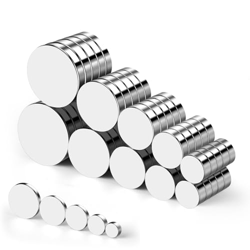 50Pcs Small Magnets, 5 Different Size Rare Earth Magnet