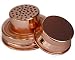 Cocktail Shaker Lid with Silicone Seals for Regular Mouth Mason, Ball, Canning Jars (Copper)