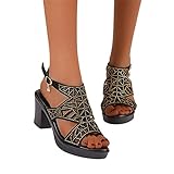 ❥ Geschenk für Frauen: Es ist ein perfektes Geschenk für valentinstag muttertag weihnachten geburtstag. Modischer Sandalen Kann leicht mit allen Arten von Freizeitkleidung kombiniert werden, geeignet zum Spazierengehen, Einkaufen oder Freizeitkleidung, ideal für alle Gelegenheiten, wie Hochzeit, Party, Club, Abend, Geschäft, Dating, Alltagskleidung usw.
