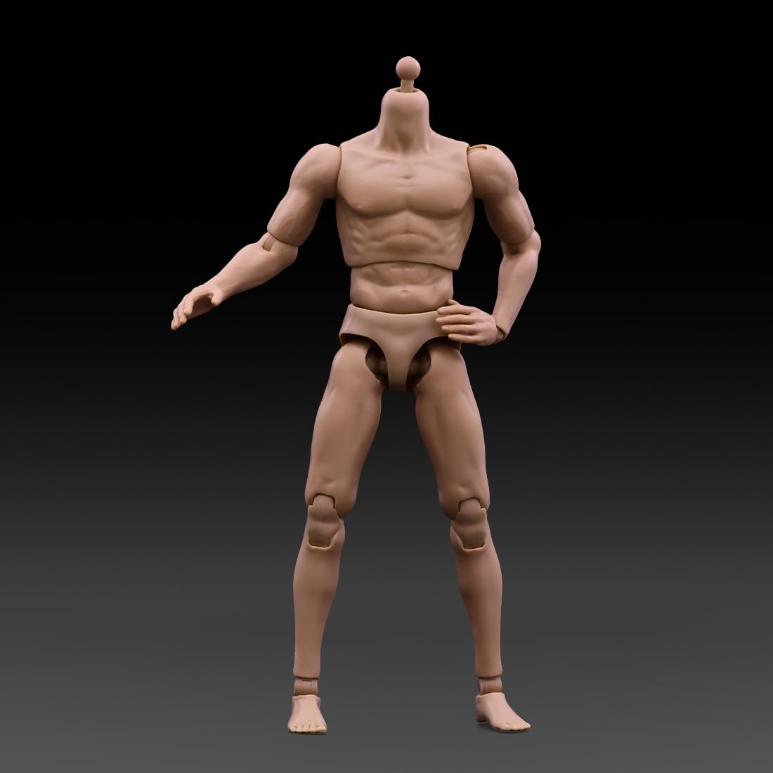 1/6 Scala Maschio Action Figure Corpo Forte Muscolo con Collo per Raccolta