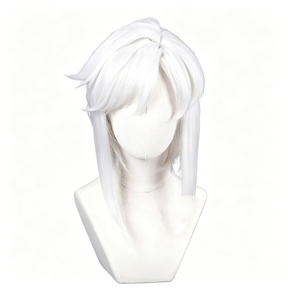 Haarpflege Weiße Kurze Glatte Haarperücke Für Party Cosplay Perücken