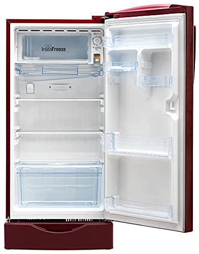 Image of Lloyd 200 L 2 Star Direct Cool One Door Refrigerator (GLDC212SGWS2PB, Gardenia Wine)