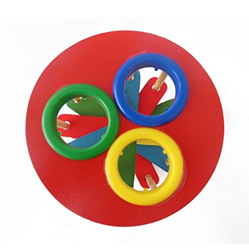 F Fityle Knock The Ball Falls Ladder Toys Wooden Fancy Table Rolling Ball Ladder Toys - Thumbnail 4