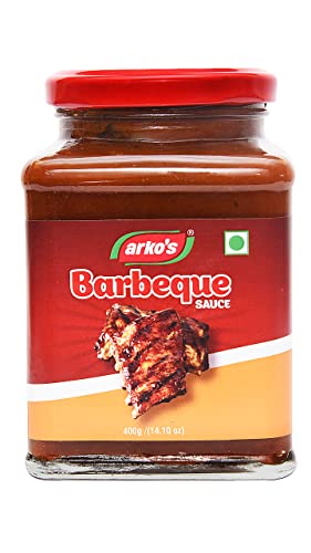 Image of ARKOS | Homemade Barbeque Sauce 800gm | 100% Natural Ingredients | No Artificial Flavours & Color | Butter, Garlic, Sugar, Mustard, Date | Deep Hickory Notes | Use it as a Smoky slow-cook Marinade or Dipping Sauce