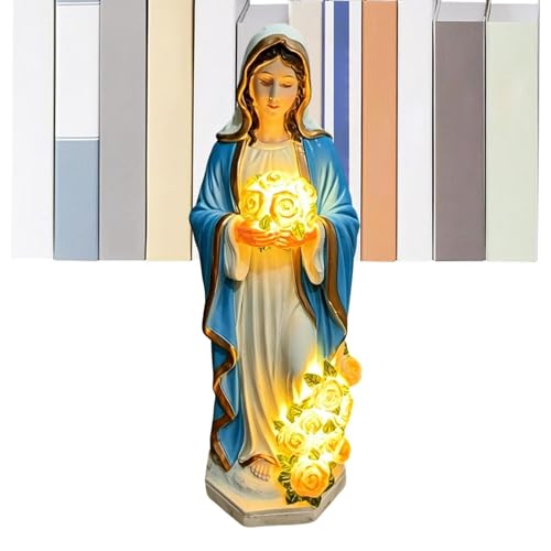 Luces de jardín de la Virgen María por USB para decoración exterior