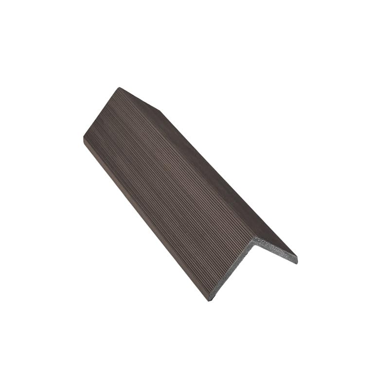 Tuda Grass Direct Composite Decking L/Angle Trim 3.6m – Colour Matched Premium Co-Extrusion Edging - Walnut