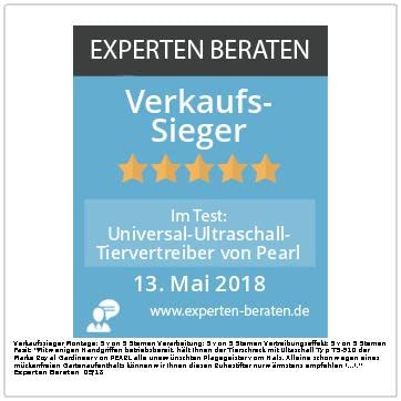 Royal Gardineer Taubenabwehr Ultraschall: 2er-Set Universal-Ultraschall-Tierschreck, Bewegungssensor, für 60 m² (Hochfrequenz Hundeabwehr, Taubenschreck, Hund)