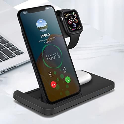 bhvxw 3 in 1 charger dock for mobile phone watch headset 15w fast charging