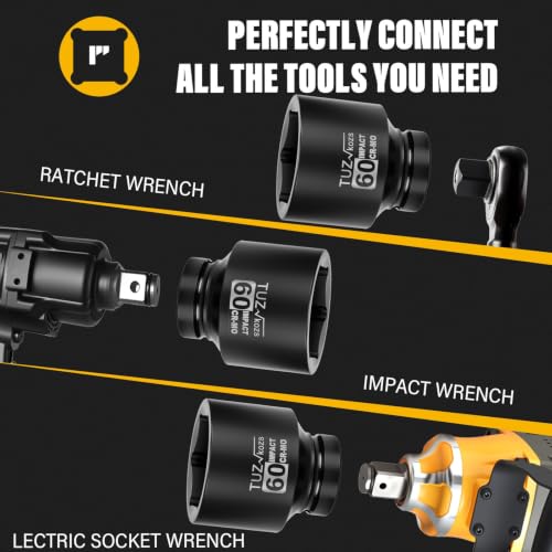 Image of 1 Inch Drive 60mm Standard Metric 6 Point CR-MO Impact Socket