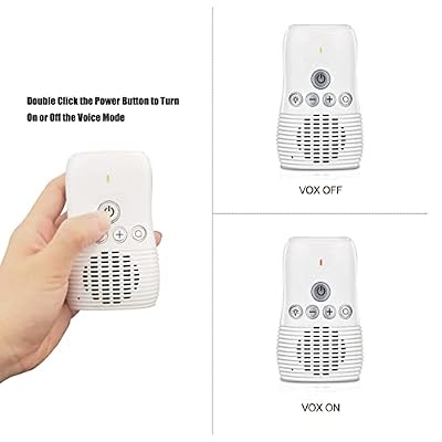 DM221 Audio Baby Monitor, 1000ft Range, Vibrating Sound Alert, Talk Back Intercom, Night Light, Noise Detection, Two Way Intercom, Point to Point (U.S.