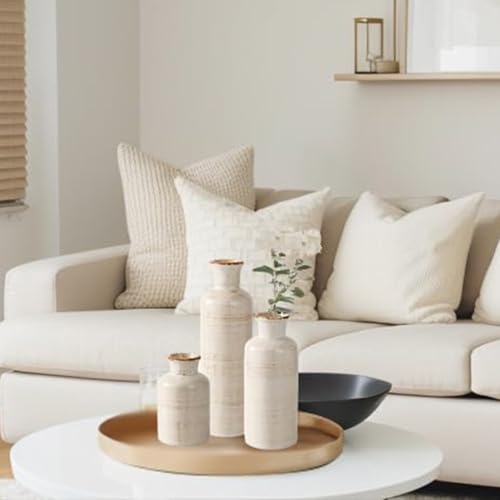 Vases de fleurs rustiques en céramique pour salon et chambre