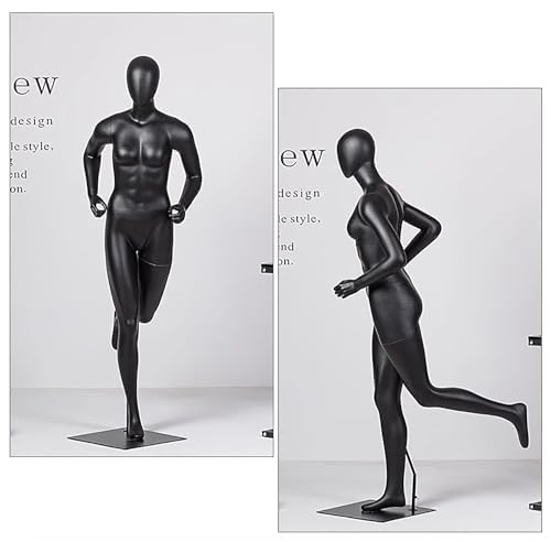 Stehende Sportpuppe, realistischer Ganzkörper-Schnuller für Laufkleid, ideal für Einzelhandel und Fitnessgeschäfte