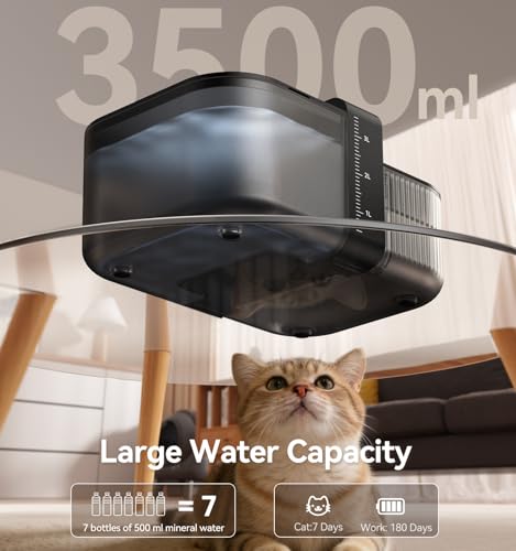 FEELNEEDY Wireless No Filters Cat Water Fountain, Wastewater Separation by FEELNEEDY - Used condition - Image 6
