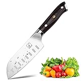 Santoku Knife - imarku 5 inch Kitchen Knife Ultra Sharp Asian Knife Japanese Chef Knife - German HC Stainless Steel 7Cr17Mov - Ergonomic Pakkawood Handle, Best Choice for Home Kitchen and Restaurant