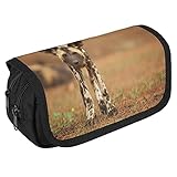 ✎ EASY TO STORE AND CARRY - stationery storage pouch feature with 3 compartments, double zipper and magic buckle, so that you can store in order. Easy to put in backpack or briefcase.