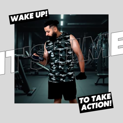 Image of Sleeveless Hoodies T Shirts for Men - Gym Vest, Sando Tank Top Wear, Workout Baniyan, Bodybuilding Tshirts, Sports Tshirt Vests