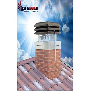 Gemi Elettronica Chimney Fan - Fireplace Extractor, Draft Inductor, Aspirator for Barbecue BBQ - Basic Model