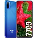 Ulefone Note 12 Unlocked Cell Phones, 4GB+128GB, 6.82 inch Ultra-Large Screen, 7700mAh, Android 11, 13MP Triple Camera, 3-Card Slot, Dual SIM Dual 4G, OTG, Face Unlock, Unlocked Smartphone (Blue)