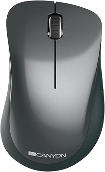 CANYON MW-11 Wireless Optical Mouse with Pixel Art Sensor, Wireless 3 Buttons, Black