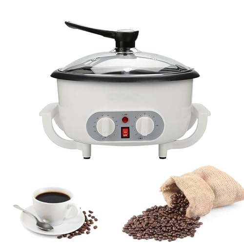 IINCOOY Coffee Roasters Electric Coffee Baked Peanut Beans Baking Stove Pot Grain Drying Sonifer Popcorn Make Dryer Roasting Machine