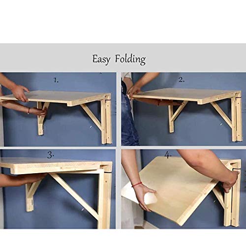 Table pliante murale en bois pour optimiser l'espace d'un petit studio