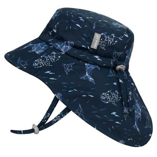 Sombrero de sol infantil Jan & Jul con solapa UV que bloquea los rayos solares en la nuca