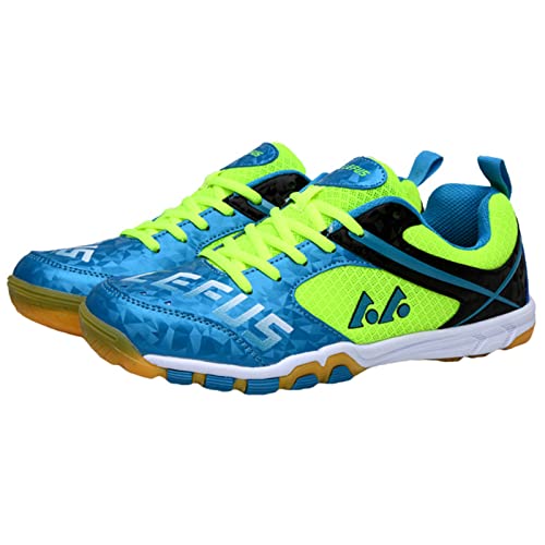 Chaussures De Badminton XFQ – Légères, En Cuir Et Maille, Semelle Caoutchouc Antidérapante, Amorti, Pour Tennis, Table, Volley, Pointures EU 36 à 45, Intérieur Et Extérieur