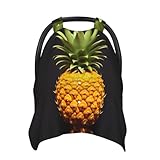 Baby Car Seat Canopy Cover for Mom, Soft Breathable Nursing Breastfeeding Covers Multi Use Stroller Sun Shade Newborn Shower Gift，Yellow Pineapple