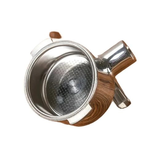 2-otworowy filtr do kawy ze stali nierdzewnej 51 mm, kompatybilny z ekspresem do kawy Delonghi ECO310, z podwójnym uchwytem i filtrem do kawy (51 mm - DeLonghi-C2)