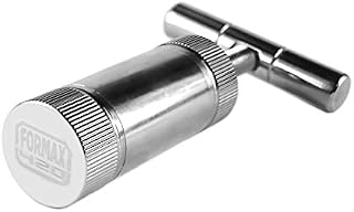 Formax420 3.5" Tool Pollen T Press Heavy Duty Metal T Shape, Spice Pollen 89mm Gold and Silver (Silver)