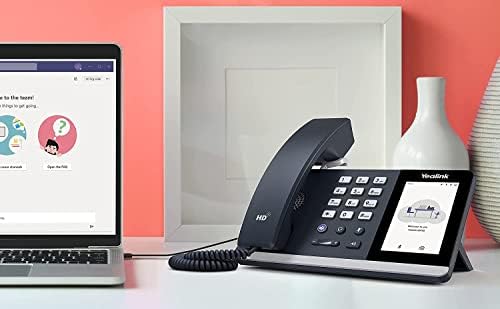 Yealink MP50 Cost Effective, Plug & Play USB Corded Phone with Optimal HD Audio and 4.0 Inch (480 x 800 Pixel) Capacitive Touch Screen (Microsoft Teams Edition)  Black