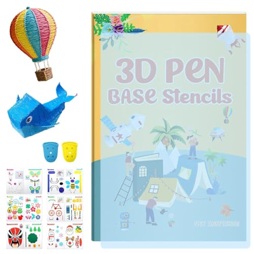 PacuM 3D-Druck-Zeichenbuch 3D Stift Vorlagen 42 Blatt 65 Muster