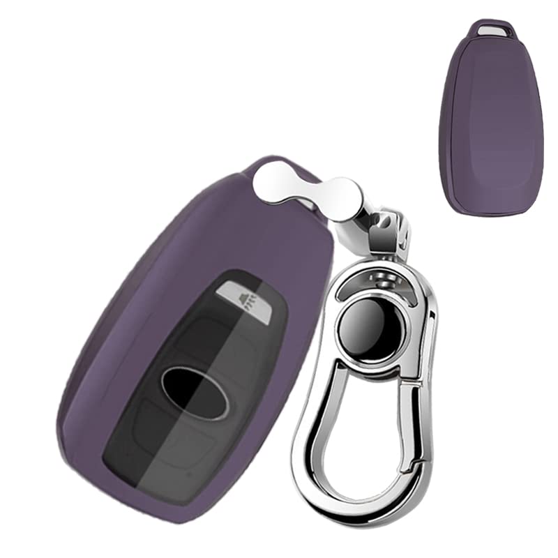 K LAKEYSubaru Key Fob Cover,Compatible with 2014-2021 Subaru Forester Outback Legacy Impreza XV Ascent Crosstrek BRZ WRX STI Key Fob Silicone TPU Protective Case Holder Shell wih Keychain Black