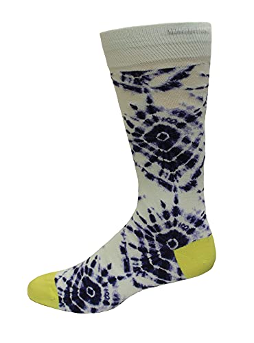 Hot Sox Men's Tie Dye Crew Socks 1 Pair, Men's Shoe Size 6-12.5