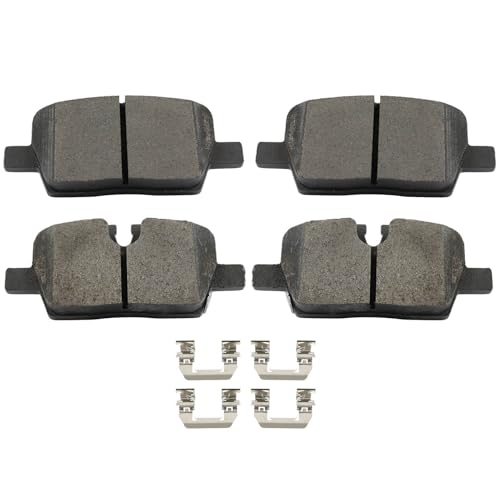 Image of cciyu D2303 Brake Pads w /Hardware Rear Disc Brake Pad Set | Fit For Buick For Enclave,For Cadillac For CT4,For CT5,For XT5,For XT6,For Chevy For Blazer,For Traverse