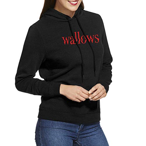 Kmehsv Mujer Sudadera con Capucha, Womens Hoodie W-Wallows Wall Ows Casual Long Sleeve Adjustable Drawstring Hoodie