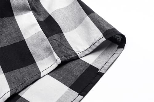 Image of SANGTREE Summer Button Down Shirts Cottn Tops for Men Women Boy Girl