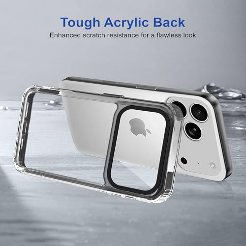 Image of Zapcase Back Case Cover for iPhone 17 Pro | Compatible for iPhone 17 Pro Back Cover | Case Cover with Camera Protection | (TPU + PC | Translucent Black)