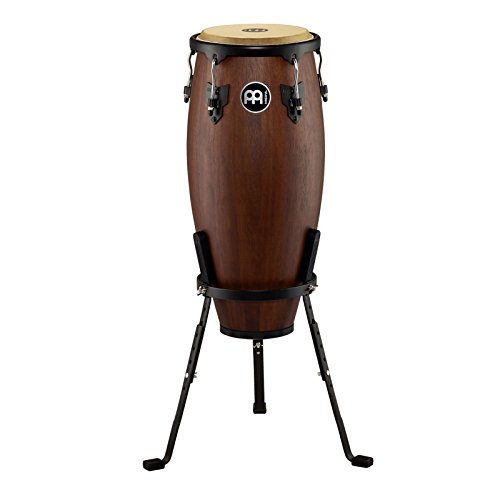Meinl Percussion Headliner Designer Conga - Kleine Handtrommel - Mit Büffelfell - Durchmesser 10 Zoll - Siam Eiche, Dunkelbraun (HC10VWB-M)