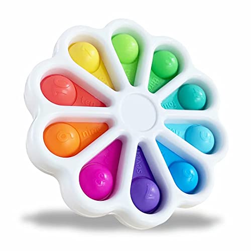 Jawhock Simple Dimple Sensory Fidget Toys, Push Pop Pop Fidget Toy, Stress Reduction and Anxiety Relief Hand Toys for Children with Austim, ADD, and ADHD