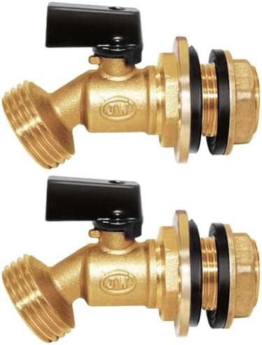 Uenede Solid Brass Water Container/Rain Barrel Faucets Spigot 3/4"G - View #7