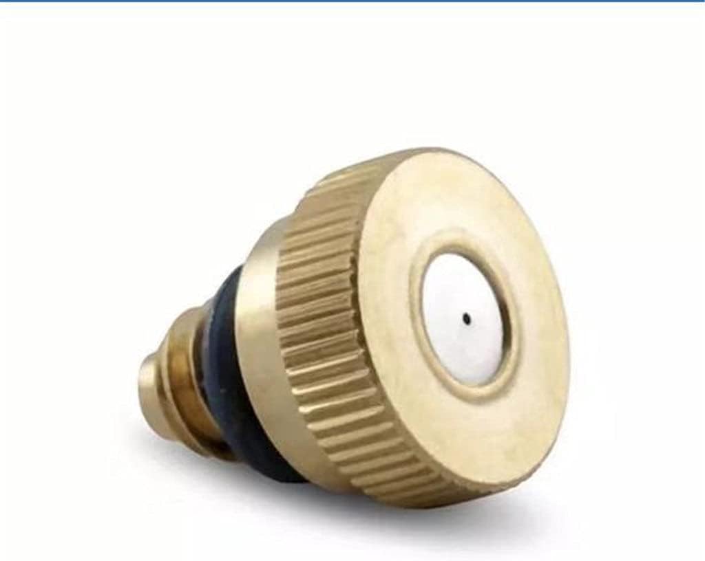 10pcs Water Spray Nozzle Sprinklers Misting Outdoor Cooling System Brass Misting Nozzles 0.3/0.4/0.5 Mm(0.4mm)