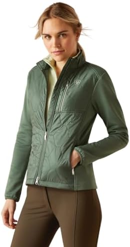 Veste Isolante Femme Ariat Bleu Turquoise Taille M - Occasion Excellent état, Pratique Avec Poches