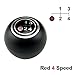 QKLsudua Gear Shift Knob Lever Shifter Pen Head Handball Compatible with to-yota La-nd Cr-uisers 40 Series FJ40 FJ43 FJ45 BJ40 BJ45 HJ47 1969-1984-Red 4 Speed