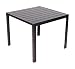 Produktbild Vanage Alu-Gartentisch Helsinki, Polywood mit Aluminiumgestell, schwarz, ca. 90 x 90 cm