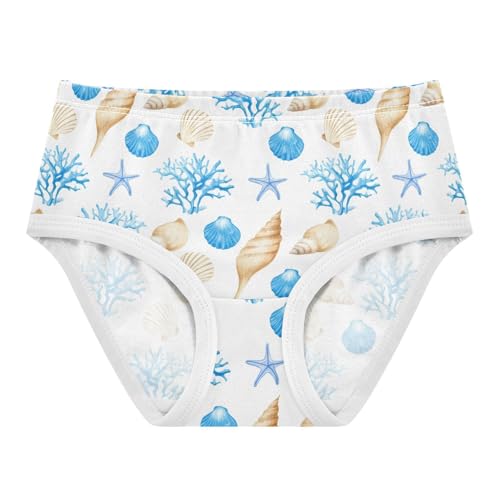 Girls' Underwear Ocean Conch Coral Shell Toddle Brief Panties 20301157