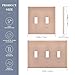 Baby Pink 3-Gang Light Switch Cover,Toggle Wall Plates Cover,Outlet Covers,Polycarbonate Thermoplastic,21212516