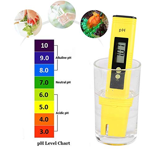 Acogedor Digital PH Meter, Protable LCD 0.01 PH High Accuracy PH Tester,with ATC