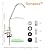 Drinking Water Faucet for Kitchen,100% Lead-Free Reverse Osmosis Faucet,Brushed Nickel SUS304 Stainless Steel Kitchen Filtered Water Faucet,RO Faucet with Longer Thread Pipe