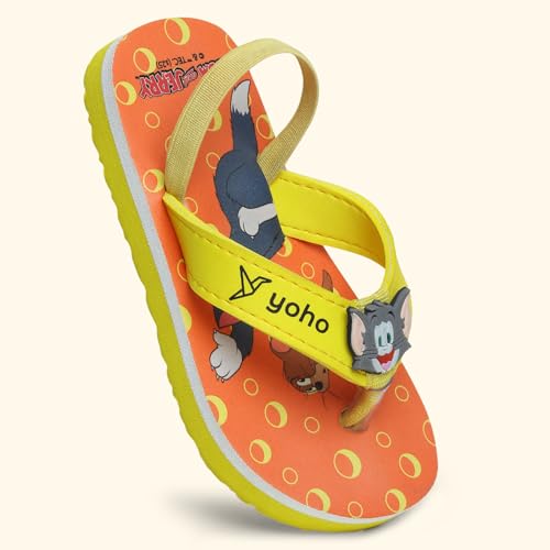 Image of YOHO Slippers for Toddlers | Comfortable and Lightweight Kids FlipFlop|WB Cartoon & Comic Characters: Batman, Superman, PPG, Tom & Jerry, Scooby Do and We Bare Bears Footwear for Girls & Boys